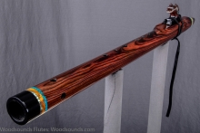 Brazilian Kingwood Native American Flute, Minor, Low E-4, #K5K (6)